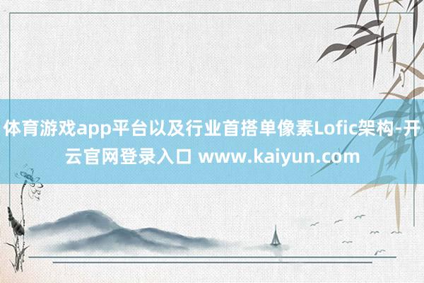 体育游戏app平台以及行业首搭单像素Lofic架构-开云官网登录入口 www.kaiyun.com