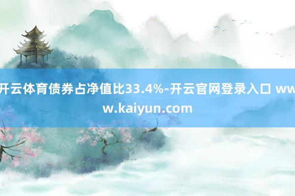 开云体育债券占净值比33.4%-开云官网登录入口 www.kaiyun.com